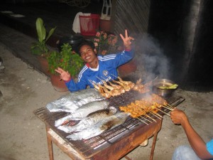Abendessen, frisch vom Grill