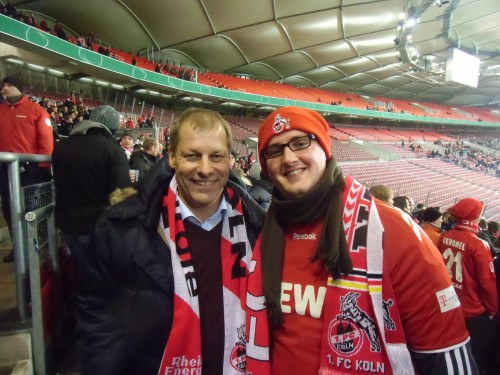 Mit Markus Ritterbach, Vizepräsident des 1. FC Köln