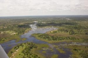 Okavango Delta von oben